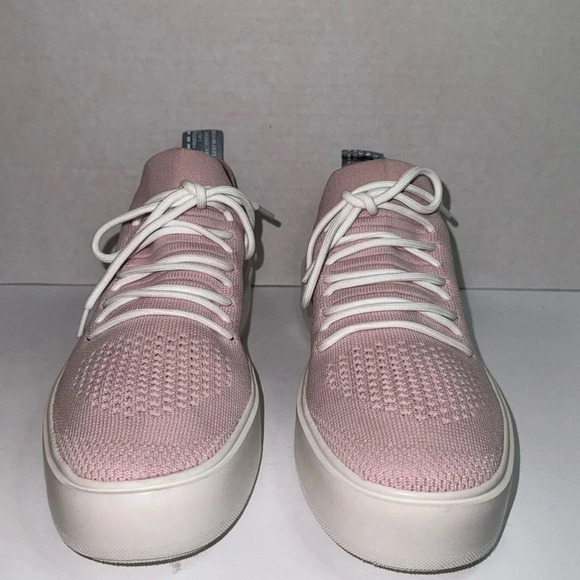 Steve Madden Womens Sneaker Brixie Pink Platform Lace Up Comfort Shoe - Picture 1 of 6